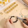 imageAnezus Jump Rings for Jewelry Making Supplies and Necklace Repair with Jump Ring Pliers and Open Jump Ring1200Pcs Silver and GoldGold