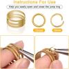 imageAnezus Jump Rings for Jewelry Making Supplies and Necklace Repair with Jump Ring Pliers and Open Jump Ring1200Pcs Silver and GoldSilver and Gold