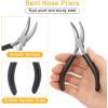imageAnezus Jump Rings for Jewelry Making Supplies and Necklace Repair with Jump Ring Pliers and Open Jump Ring1200Pcs Silver and GoldSilver and Gold