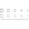imageAnezus Jump Rings for Jewelry Making Supplies with Jump Ring Pliers 1200Pcs Dull Silver and Bright Silver