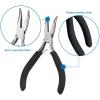 imageAnezus Jump Rings for Jewelry Making Supplies with Jump Ring Pliers 1200Pcs Dull Silver and Bright Silver