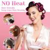 imageAnezus SelfGrip Rollers Set  60 Pcs Multicolored Curlers and Clips for HairstylingAssorted Color