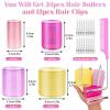 imageAnezus SelfGrip Rollers Set  60 Pcs Multicolored Curlers and Clips for HairstylingAssorted Color