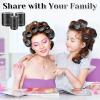 imageAnezus SelfGrip Rollers Set  60 Pcs Multicolored Curlers and Clips for HairstylingBlack