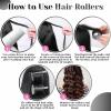 imageAnezus SelfGrip Rollers Set  60 Pcs Multicolored Curlers and Clips for HairstylingBlack
