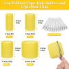 imageAnezus SelfGrip Rollers Set  60 Pcs Multicolored Curlers and Clips for HairstylingBright Yellow