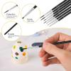 imageAnezus Tiny Detail Paint Brushes 30 Pcs Fine Paint Brushes Set with 3 Size 000000 Liner Brush for Miniature 40k Model Crafts Watercolor Acrylics Oil