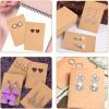 imageEarring Cards Anezus 100 Pcs Earring Display Cards Earring Holder Cards with 200 Earring Backs and 100 Self Sealing Bags for Earrings Necklace Jewelry Display Kraft Color 35x24 InchesBrown