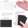 imageEarring Cards Anezus 100 Pcs Earring Display Cards Earring Holder Cards with 200 Earring Backs and 100 Self Sealing Bags for Earrings Necklace Jewelry Display Kraft Color 35x24 InchesBlack