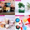 imageEpoxy Resin Molds Kit Anezus 8 Pack Epoxy Resin Large Molds Including Coaster Cube Pyramid Stone Resin Mold Resin Silicone Molds with Silicone Mixing Cups ampamp Wood Sticks