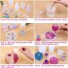 imageEpoxy Resin Molds Kit Anezus 8 Pack Epoxy Resin Large Molds Including Coaster Cube Pyramid Stone Resin Mold Resin Silicone Molds with Silicone Mixing Cups ampamp Wood Sticks
