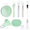 imageFace Mask Mixing Bowl Set Anezus 11 Pcs DIY Facemask Mixing Tool Kit with Facial Mask Bowl Stick Spatula Silicone Brush Spray Bottle Puff Soaking Bottle Gauges