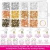 imageFaux Leather Sheets for Jewelry Making Supplies Anezus Leather Earring Making Kit Include 30 Pcs Faux Leather Sheet 240pcs Earring Hooks and Tools for Jewelry Earrings Making DIY Craft
