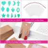 imageFaux Leather Sheets for Jewelry Making Supplies Anezus Leather Earring Making Kit Include 30 Pcs Faux Leather Sheet 240pcs Earring Hooks and Tools for Jewelry Earrings Making DIY Craft