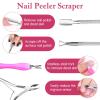 imageGel Polish Remover Kit Anezus 1045pcs Gel Nail Polish Remover Tools with Nail Clips Nail Wipes Cuticle Pusher and Cutter Nail Buffer and Files for Acetone Acrylic Nail Remover