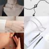 imageJewelry Chains for Making Jewelry Anezus 48 Feet Stainless Steel Silver Bronze and Black Chains with Jump Rings and Lobster Clasps for Jewelry Necklace and Bracelet Making 20 mm