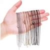 imageJewelry Chains for Making Jewelry Anezus 48 Feet Stainless Steel Silver Bronze and Black Chains with Jump Rings and Lobster Clasps for Jewelry Necklace and Bracelet Making 20 mm