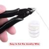 imageJewelry Wire Anezus Jewelry Making Tools Kit with 6 Rolls 24 Gauge Beading Wire and Craft Cutter Pliers for Jewelry Making Repair Supplies and Crafting