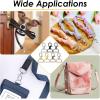 imageKey Chain Clip Hook Anezus D Ring Clip Keychain Lanyard Swivel Snap Hooks Clip on Key Ring for Crafts and Purse Hardware 34 inchMulticolors