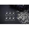 imageKey Chain Clip Hook Anezus D Ring Clip Keychain Lanyard Swivel Snap Hooks Clip on Key Ring for Crafts and Purse Hardware 34 inchSilver