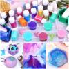 imageMica Powder for Resin Pigment Anezus Epoxy Resin Dye Powder with Resin Mixing Cups and Sticks Cosmetic Grade Pigment Powder for Slime Lip Gloss and Soap Making