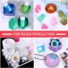 imageMica Powder for Resin Pigment Anezus Epoxy Resin Dye Powder with Resin Mixing Cups and Sticks Cosmetic Grade Pigment Powder for Slime Lip Gloss and Soap Making
