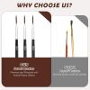 imageMiniature Detail Paint Brushes Anezus 30 Pcs Paintbrushes Small Watercolor Artists Paint Brushes for Acrylics Oil Model Craft Nail Detail Painting Size 00000