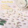 imagePearl Beads Anezus 800pcs Ivory Pearl Craft Beads Loose Pearls for Jewelry Making Crafts Decoration and Vase Filler Assorted Sizes10 MM