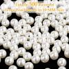 imagePearl Beads Anezus 800pcs Ivory Pearl Craft Beads Loose Pearls for Jewelry Making Crafts Decoration and Vase Filler Assorted Sizes10 MM