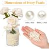 imagePearl Beads Anezus 800pcs Ivory Pearl Craft Beads Loose Pearls for Jewelry Making Crafts Decoration and Vase Filler Assorted Sizes6 MM