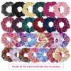 imageScrunchies for Hair Anezus 26 Pack Velvet Scrunchies and Metallic Scrunchies Elastics Hair Bands Scrunchy Bobbles Hair Ties for Women and Girls Hair Accessories