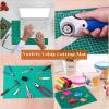 imageSelf Healing Cutting Mat for Sewing Anezus 12quot x 18quot Cutting Mat Craft Knife Kit with Sewing Mat Craft Knife and SK5 Carving Blades Retractable Utility Knife Steel Ruler for Sewing Rotary Cutter