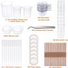imageSilicone Measuring Cups for Resin Anezus 140Pcs Silicone Mixing Cups Resin Tools Set with Disposable Measuring Cups Mixing Sticks for Resin Epoxy