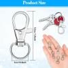 imageanezus 100Pcs Key Chain Clip Hooks Swivel Lanyard Snap Hook Keychain Hooks for Lanyard Key Rings Crafting