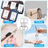 imageanezus 100Pcs Key Chain Clip Hooks Swivel Lanyard Snap Hook Keychain Hooks for Lanyard Key Rings Crafting