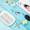 imageanezus 100Pcs Key Chain Clip Hooks Swivel Lanyard Snap Hook Keychain Hooks for Lanyard Key Rings Crafting