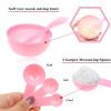 imageanezus 11 Pcs DIY Facial mask Mixing Tool Kit with Bowl Stick Spatula Silicone Brush Spray Bottle Puff Soaking Bottle Gauges PinkPink