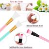 imageanezus 11 Pcs DIY Facial mask Mixing Tool Kit with Bowl Stick Spatula Silicone Brush Spray Bottle Puff Soaking Bottle Gauges PinkPink
