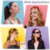 imageanezus 16 Pcs Satin Headbands Bulk 1 Inch Antislip Black Ribbon Hair Bands Plain Hard Headbands for Women Girls DIY Craft Hair Accessories BlackMulticolor