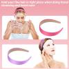 imageanezus 16 Pcs Satin Headbands Bulk 1 Inch Antislip Black Ribbon Hair Bands Plain Hard Headbands for Women Girls DIY Craft Hair Accessories BlackPastel Color