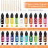 imageanezus 20 Colors Epoxy Resin Color Pigment Epoxy Resin Pigment Liquid Dye Resin Ink UV Resin Colorant for Epoxy Resin Jewelry Making Supplies