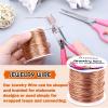 imageanezus 20 Gauge Jewelry Wire 28 Yards Craft Wire Tarnish Resistant Copper Beading Wire for Jewelry Making Supplies and CraftingAntique BronzeCopper