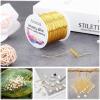 imageanezus 20 Gauge Jewelry Wire 28 Yards Craft Wire Tarnish Resistant Copper Beading Wire for Jewelry Making Supplies and CraftingAntique BronzeGold