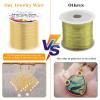 imageanezus 20 Gauge Jewelry Wire 28 Yards Craft Wire Tarnish Resistant Copper Beading Wire for Jewelry Making Supplies and CraftingAntique BronzeKC Gold