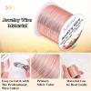 imageanezus 20 Gauge Jewelry Wire 28 Yards Craft Wire Tarnish Resistant Copper Beading Wire for Jewelry Making Supplies and CraftingAntique BronzeRose Gold