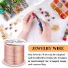 imageanezus 20 Gauge Jewelry Wire 28 Yards Craft Wire Tarnish Resistant Copper Beading Wire for Jewelry Making Supplies and CraftingAntique BronzeRose Gold