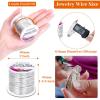 imageanezus 20 Gauge Jewelry Wire 28 Yards Craft Wire Tarnish Resistant Copper Beading Wire for Jewelry Making Supplies and CraftingAntique BronzeSilver
