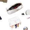 imageanezus 2Pcs Marble Cosmetic Toiletry Makeup Bag Travel Brush Storage Pouch with Gold Zipper
