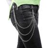 imageanezus 3pcs Belt Chain Pocket Chain Chains for Wallet Pants Jeans Goth Accessories for Eboy Egirl Men and Women
