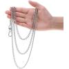 imageanezus 3pcs Belt Chain Pocket Chain Chains for Wallet Pants Jeans Goth Accessories for Eboy Egirl Men and Women